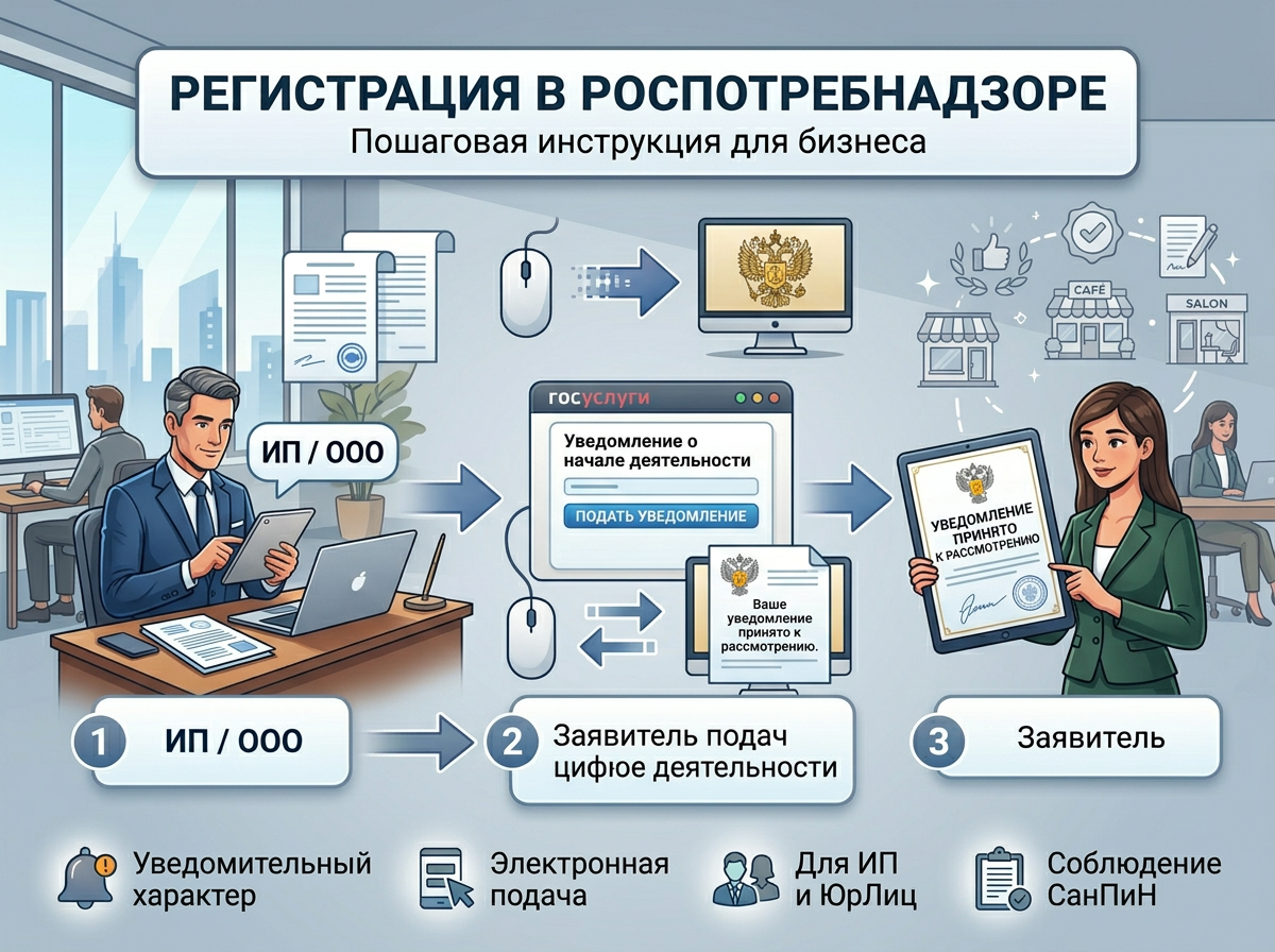 Регистрация в Роспотребнадзоре